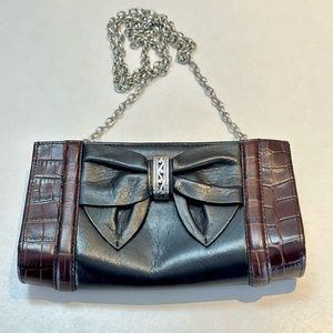 Brighton leather clutch/crossbody bag